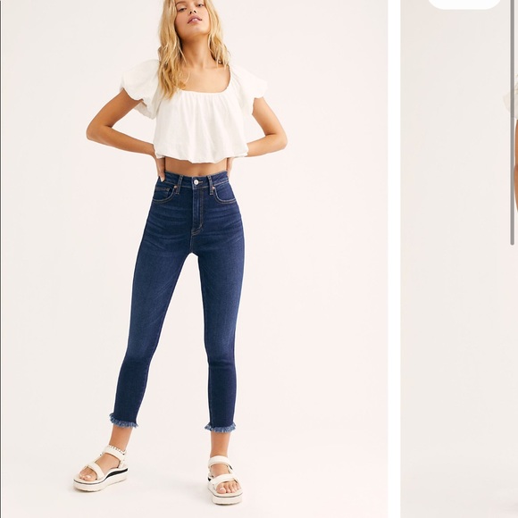 Free People high rise denim jegging jean